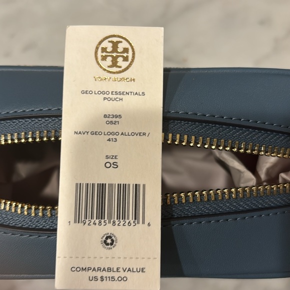 Tory Burch cosmetic bag (4.7"x4.7"x7.1") - Picture 6 of 8